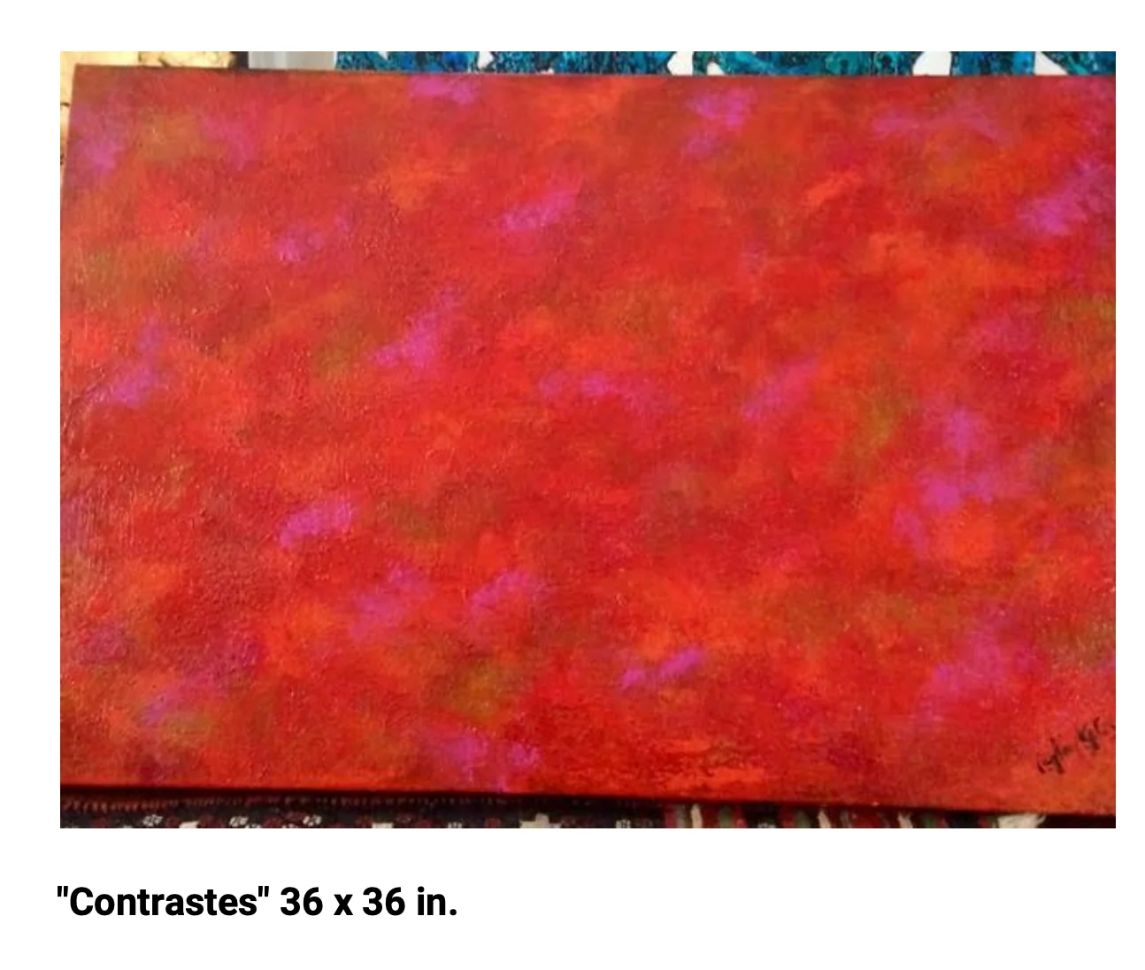 Contrastes – pintura original de Layla