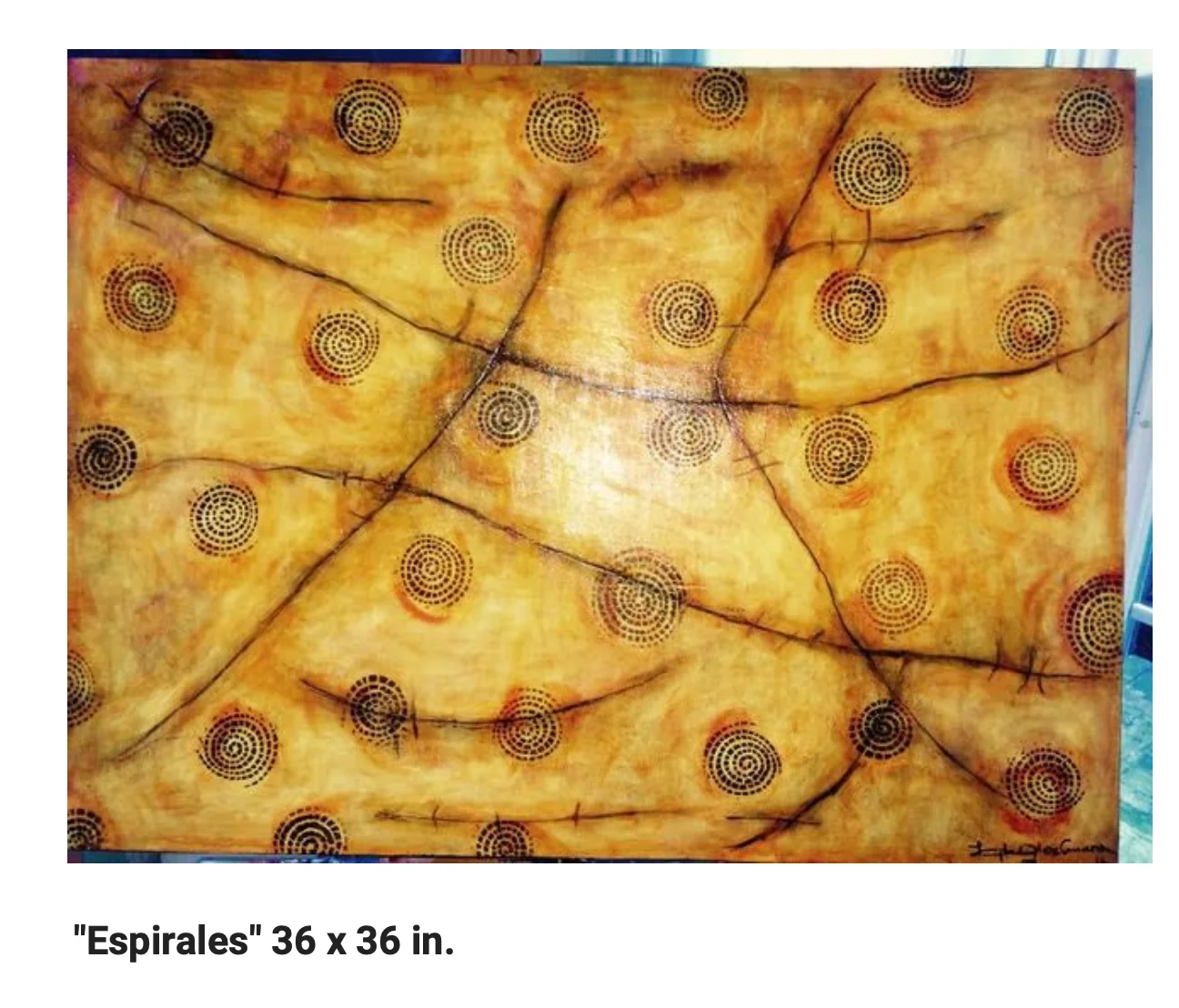 Espirales – pintura original de Layla
